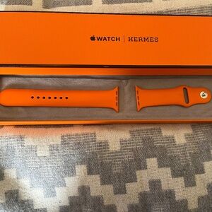 Hermes Apple Watch Band 45 mm Orange Sports Band